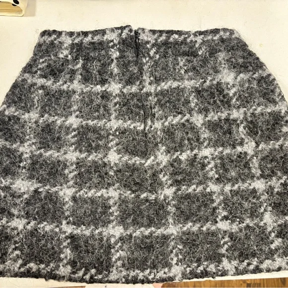 RED VALENTINO Wool Blend Plaid Mini Skirt - Picture 6 of 10